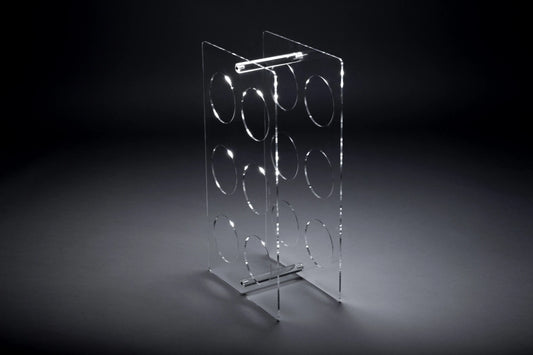 Weinregal aus Acrylglas