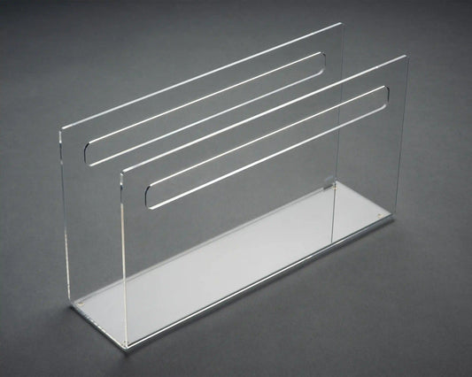 Zeitschriftenständer aus Acrylglas