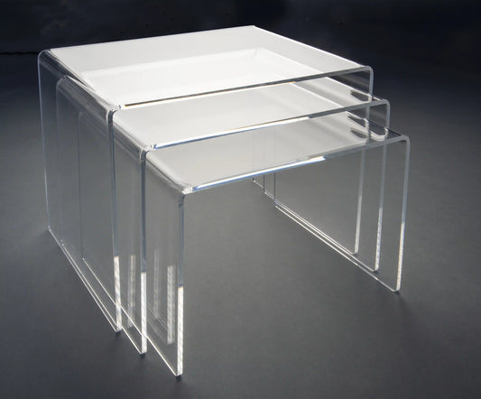 3-er Set Tisch aus Acrylglas