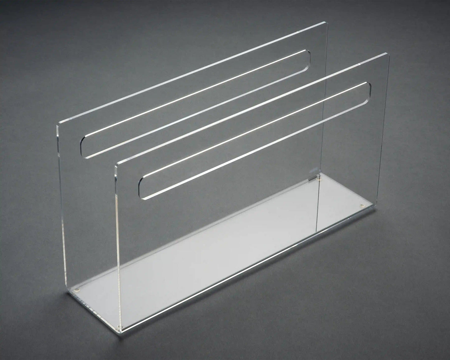 Zeitschriftenständer aus Acrylglas